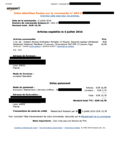 Recapitulatif modele facture d'amazon - modeles-facture.fr